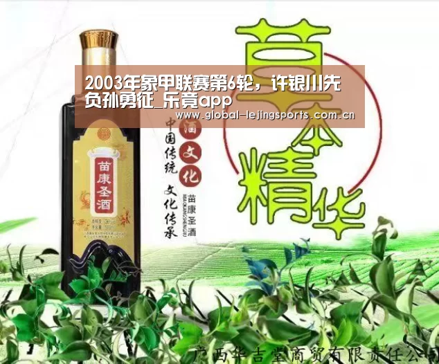 2003年象甲联赛第6轮,许银川先负孙勇征_乐竟app(图2) 乐竟app